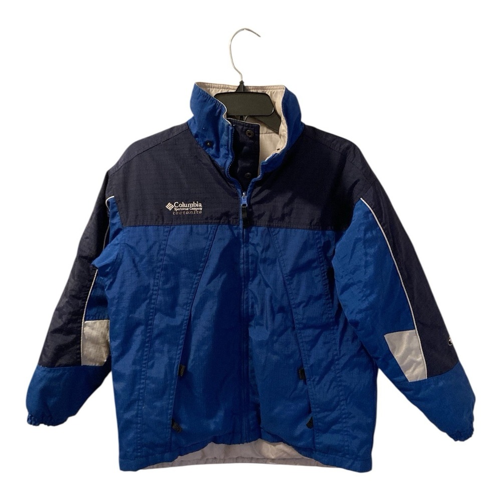 Columbia Tectonite Ski Jacket Youth Large 10 / 12 Dbl Closure‎ Gorpcore Ripstop